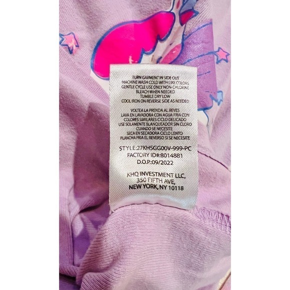 Kids Headquarters unicorn summer two-piece pajama set in a girl’s size 8 - Picture 6 of 8